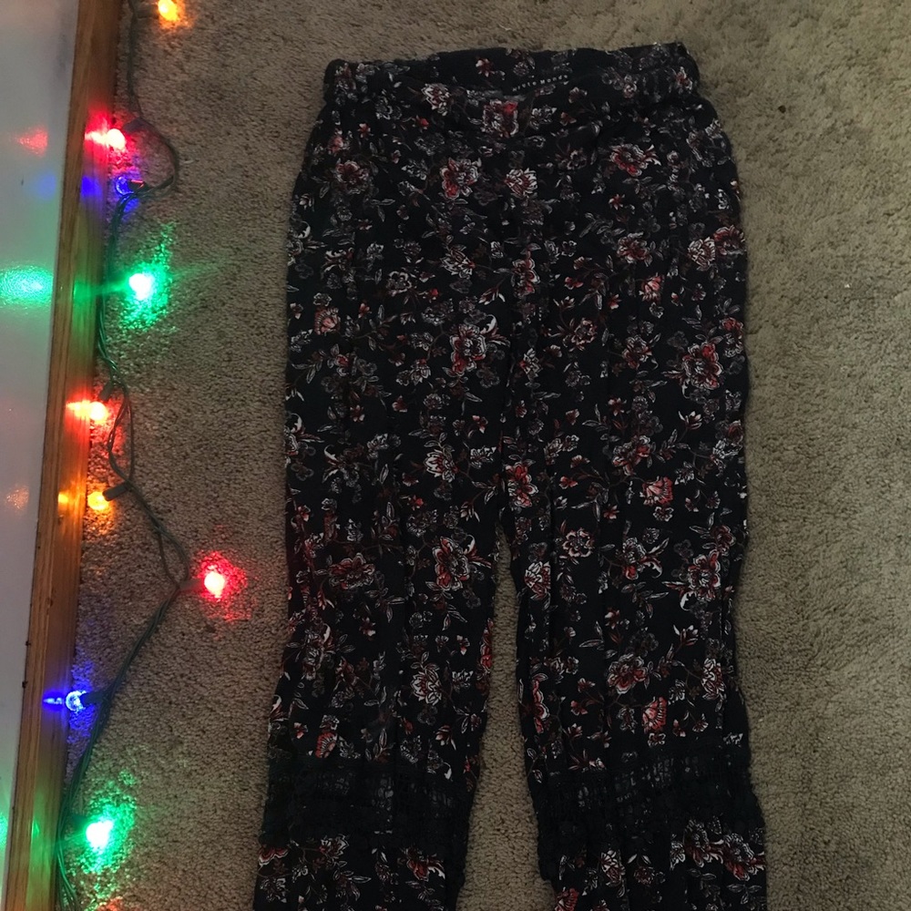 Floral hippie pants